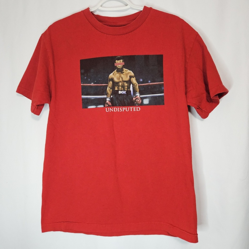 DGK T-Shirt Kids Red Mike Tyson Undisputed Graphic Skate Streetwear Boxing Tee
